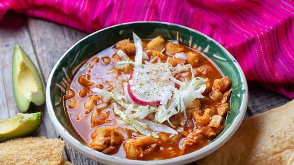 Seitan pozole Free and Easy High Protein Vegan Meals
