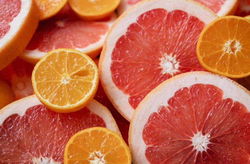 Grapefruits fruits for hair growth