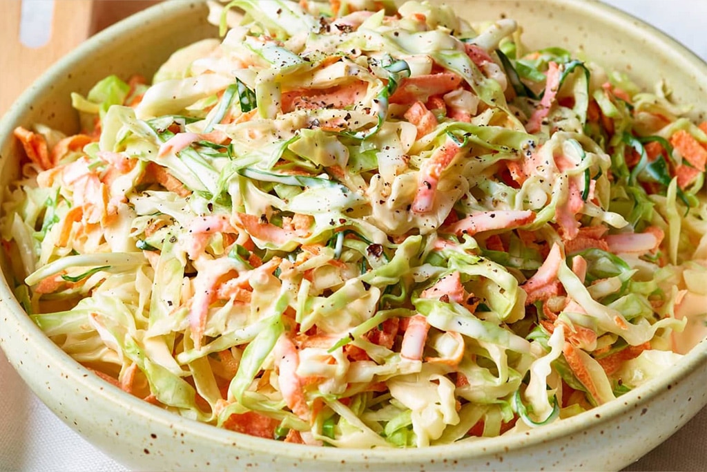 Cabbage salad is a great option for weight loss! It's high in fiber and low in calories.