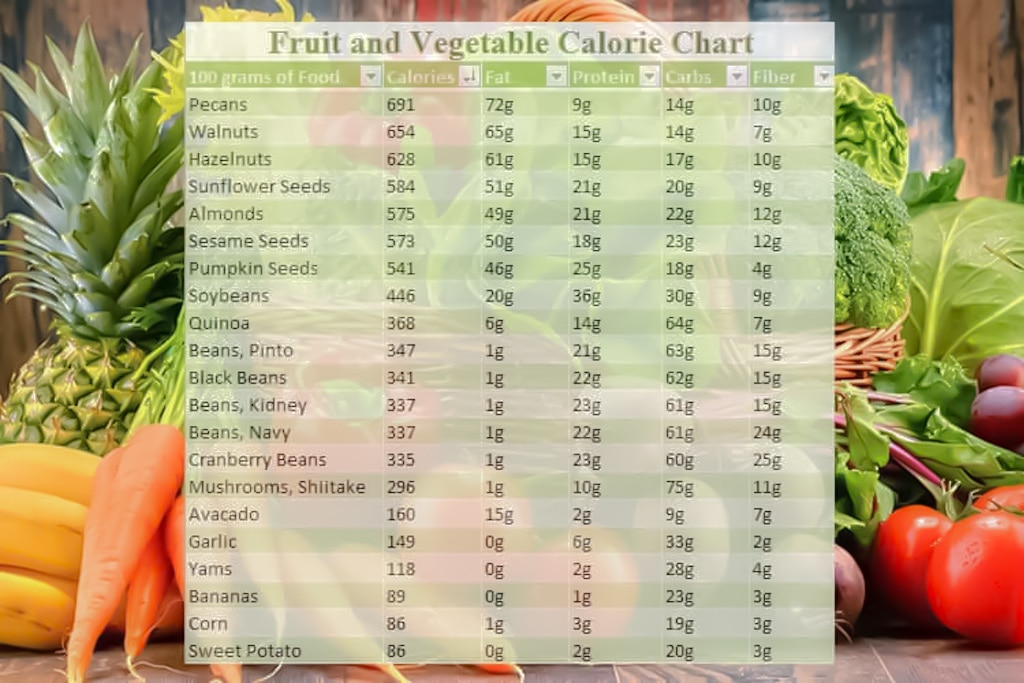Using the calorie density chart properly is key for those wanting to manage their weight.